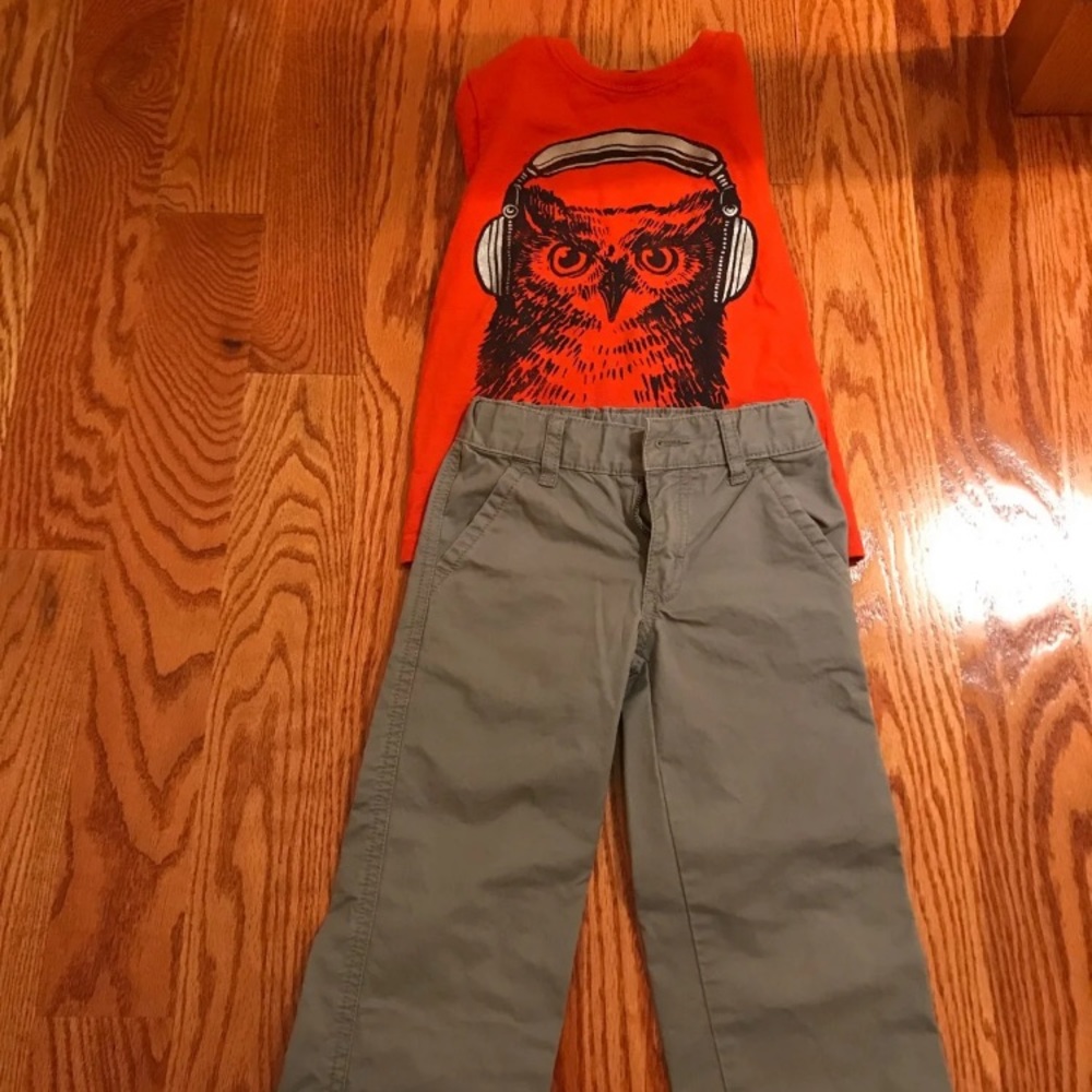 Gymboree Set ling sleeve shirt and pants 4t